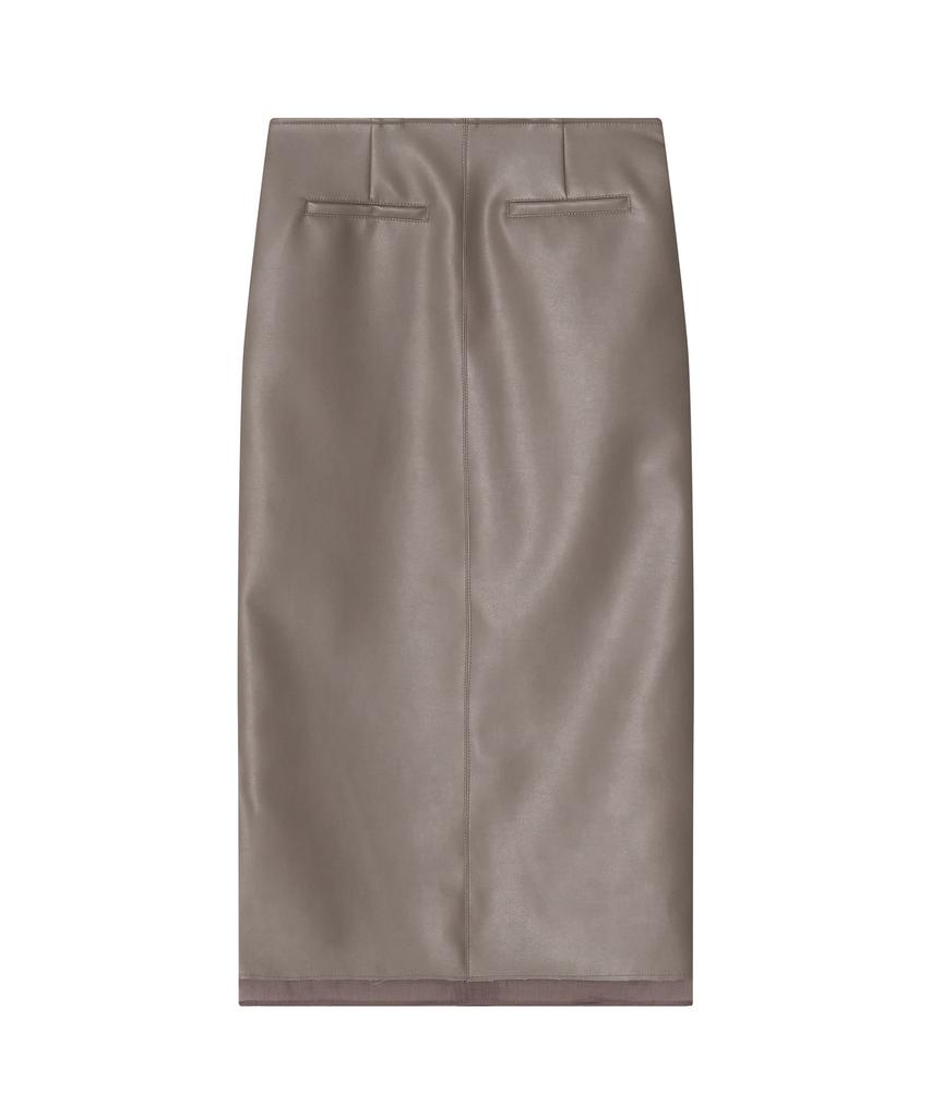 Meibeoyu Norby Leather Skirt _ Beige