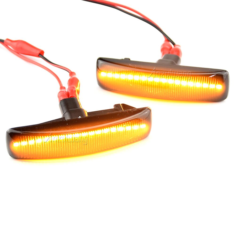 2Pcs Flowing Turn Signal Side Marker Lamp Dynamic LED Car Light For Land Rover Range Rover Sport Discovery 3 4 Freeland
