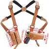 New Universal Vertical Shoulder Strap Holster Tactical Underarm Universal G17 Holster Type 92 1911 Leather Gun Bag