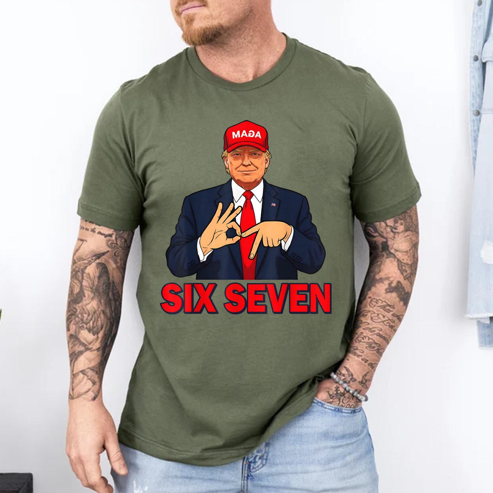 Funny Trump 67 Meme Costume Six Seven Halloween T-Shirt S разноцветный