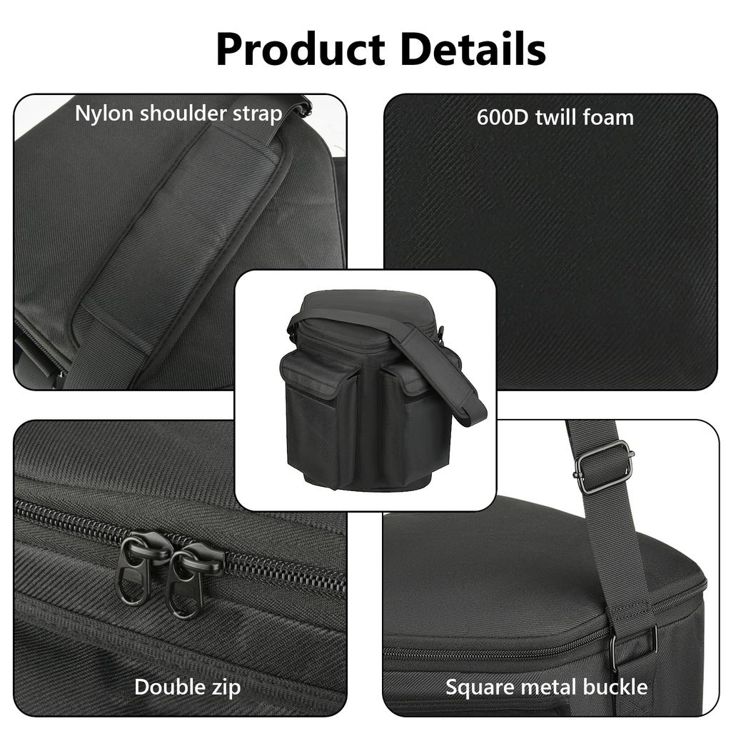 Travel Carrying Case Shockproof Shoulder Bag with Handle&Shoulder Strap&Accessory Pocket for Bose S1 Pro/for Bose S1 Pro+