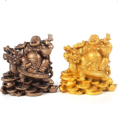 1Pc Laughing Buddha Statue Chinese Feng Shui Money Maitreya  Sculpture Figurines Ornaments Gift For Home Decoration