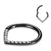 1 Stück G23 Titan Creolen CZ Herz Septum Helix Piercing Nasenringe Tragus Knorpel Klappsegment Ohrringe Durchbohrte Schmuckstück Geschenk