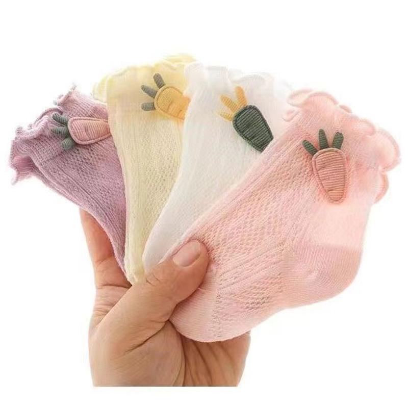 

3Pair/lot New Summer Baby Socks XS0-6months