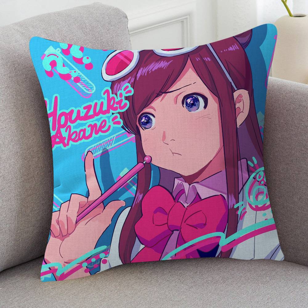 GAME Ace Attorney Cartoon Series Square Pillowcase Soft Waist Sofa Cushion Cover Bedroom Room Pillowcase