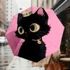 Royal Kitty Umbrella: A Charming Companion for Outdoor Adventures, Featuring Auto-Open/Close Mechanism and Lightweight Design - Perfect as a Gift
