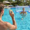 Water Bouncing Ball 5 5cm Diameter Elastic Fabric Surface Lightweight Floating Design for Outdoor Pool Lake Beach Play