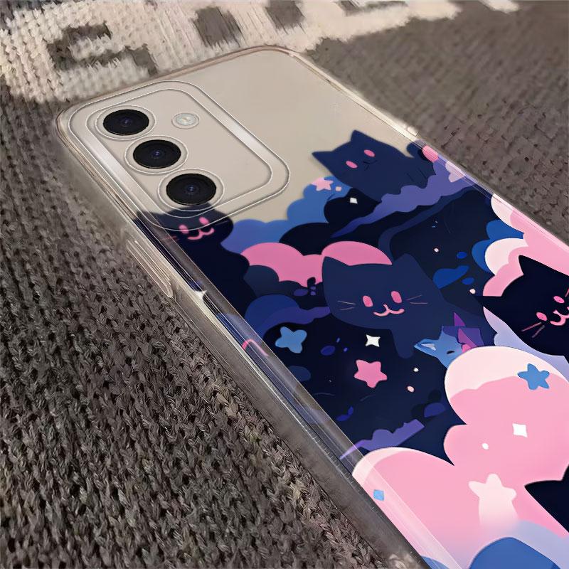 Cartoon Cat Phone Cover Case for Samsung Galaxy S26 S24 S23 Ultra S21 Note 20 Ultra 10 S25 Edge S22 FE S20 Plus