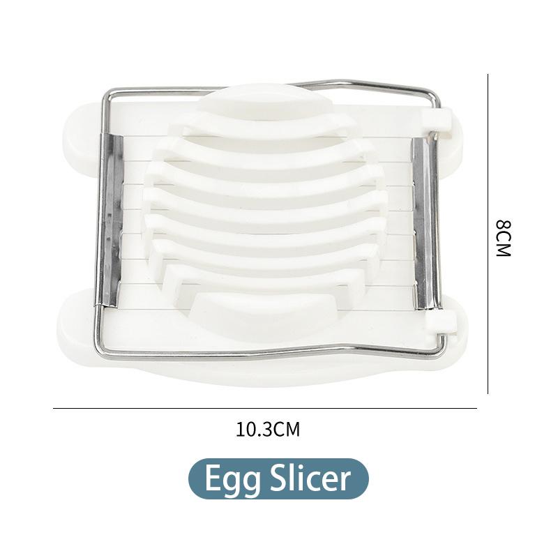 Stainless Steel Egg Slicer Fruit Salad Egg Cutter  Cut Hard Eggs Pores Hard Eggs Kitchen Tool