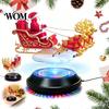 Interactive Holiday Display Piece Floating Santa Sleigh, Magnetic Levitation Santa's Flying Sleigh Ornament, Christmas Home Decor Accessories