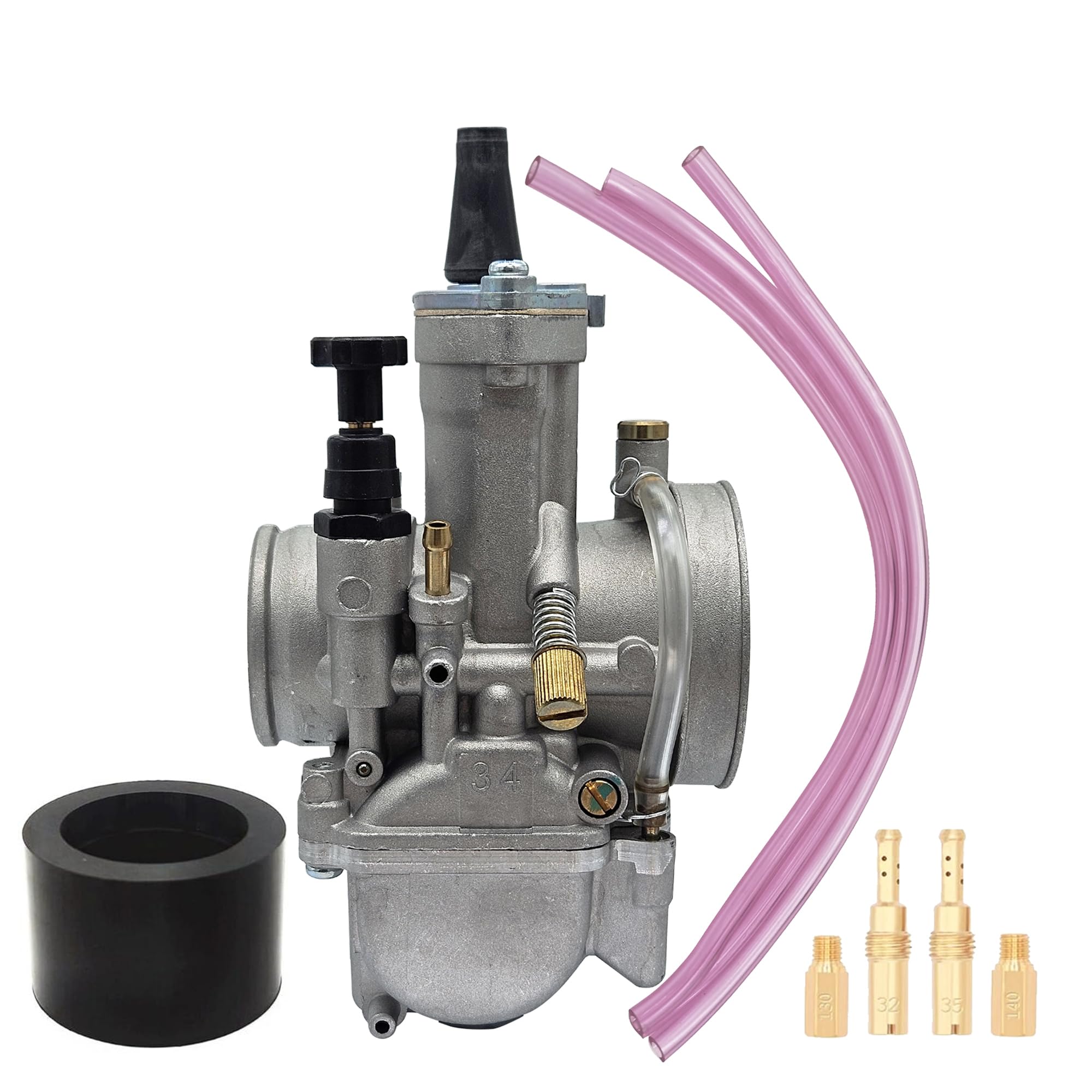 

leihuo Universal PWK 34mm Power Jet Carburetor for Racing and Scooters 175-300cc Cars, Off-Road Vehicles, ATVs,