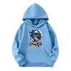 Child Fashion Lightweight Long Sleeve Pullover With Pockets  Print Hoodie