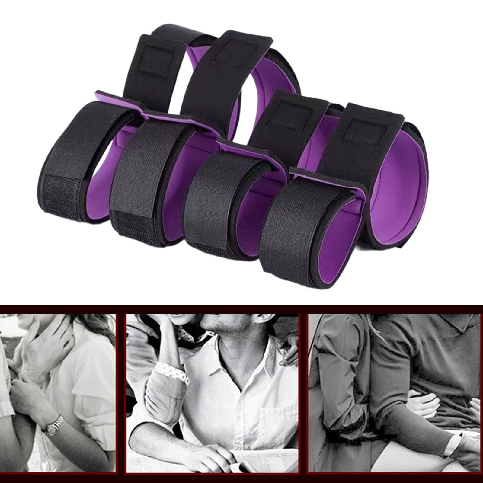 Мягкие наручники для секса ради игры SM Bondage Restraints Kit Sex Restraining Set Секс-браслеты на лодыжку Наручники для пар 2