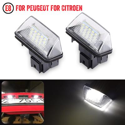 Plaka Işık 18 LED lisans etiketi Numarası Lambası Peugeot 206 207 307 308 406 Citroen