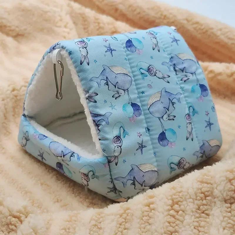 Comfortable Hamster House Warm Mat Small Animal Sleeping Bed Soft Guinea Pig Nest Mini Cage For Rabbit Squirrel Mat