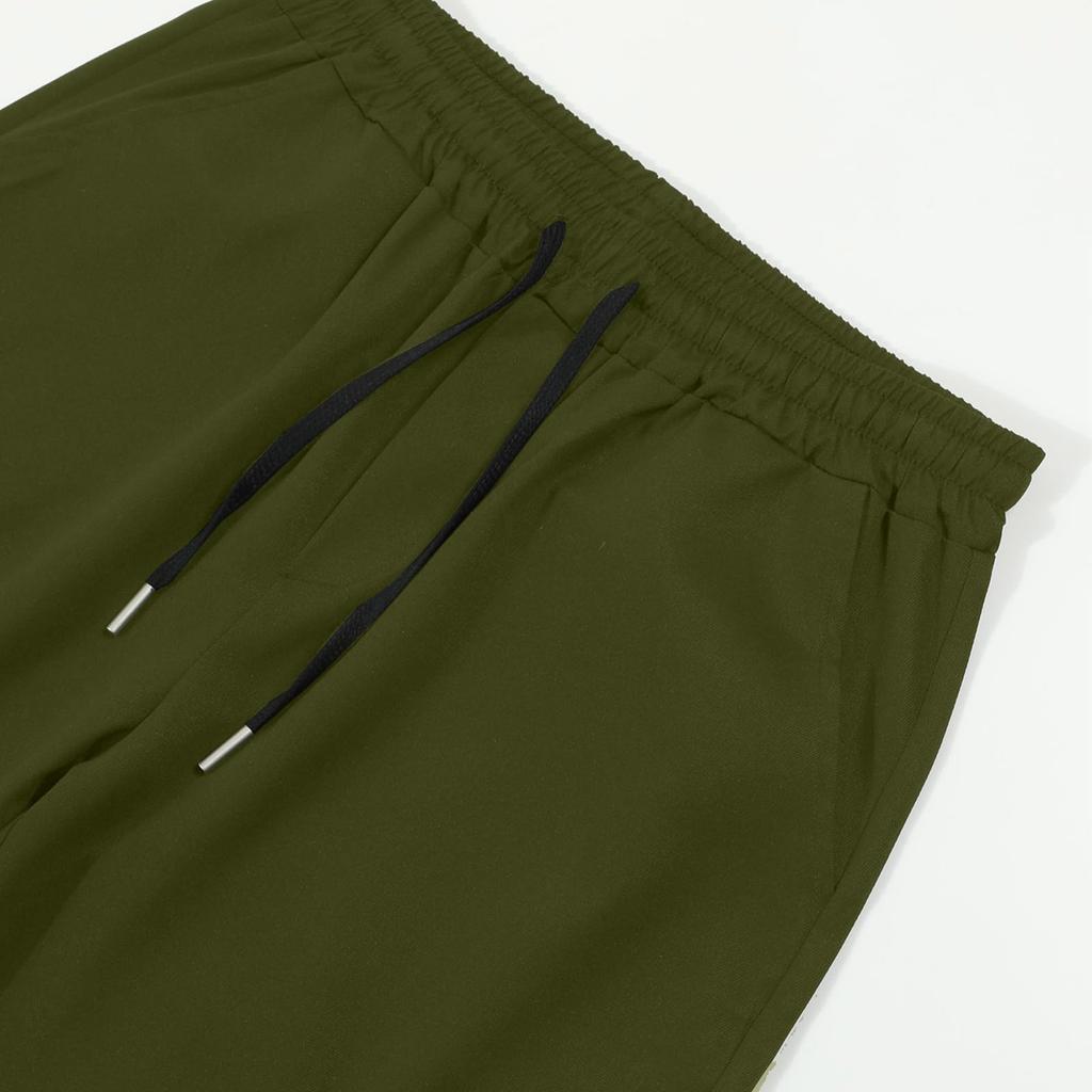Męskie spodnie cargo slim fit z wieloma kieszeniami, zwężane spodnie casualowe