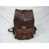 Nowa męska brązowa koza Retro podróżna skórzana prawdziwa prawdziwa skóra nowa torba plecakowa