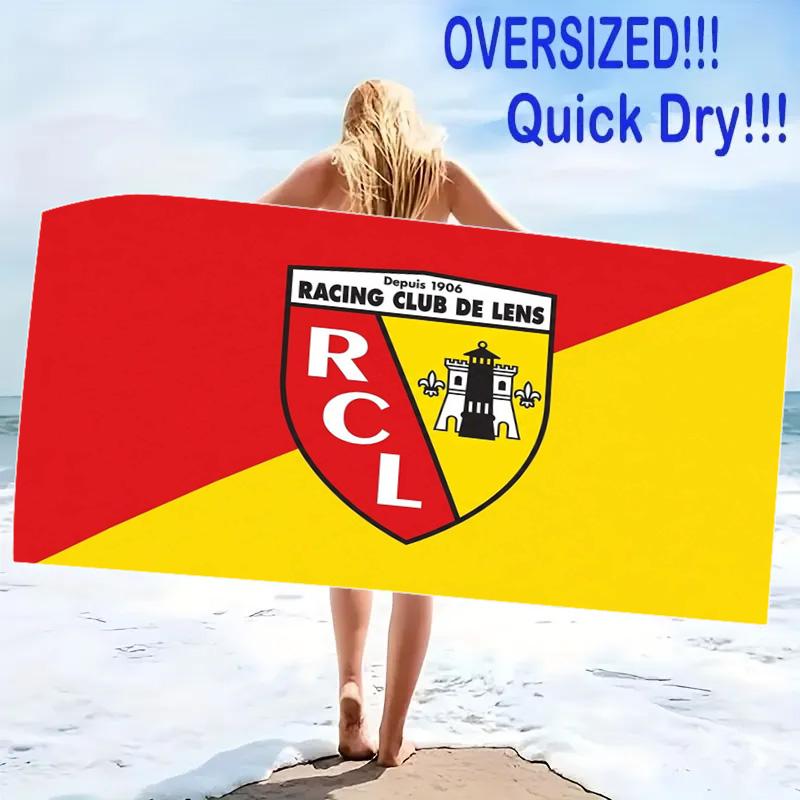 RC objektyvo spaudos paplūdimio rankšluostis, didelis minkštas greitai džiūstantis rankšluostis paplūdimiui, stovyklavimui, plaukimui