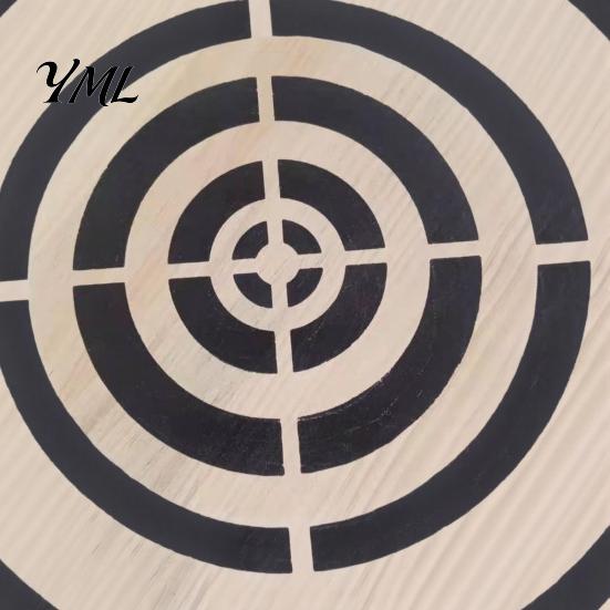 Outdoor Ax Throwing Game Dart Target Kit, with Wood Disc, 3 Axes, Rope, for Indoor Backyard Family Party Easy Setup