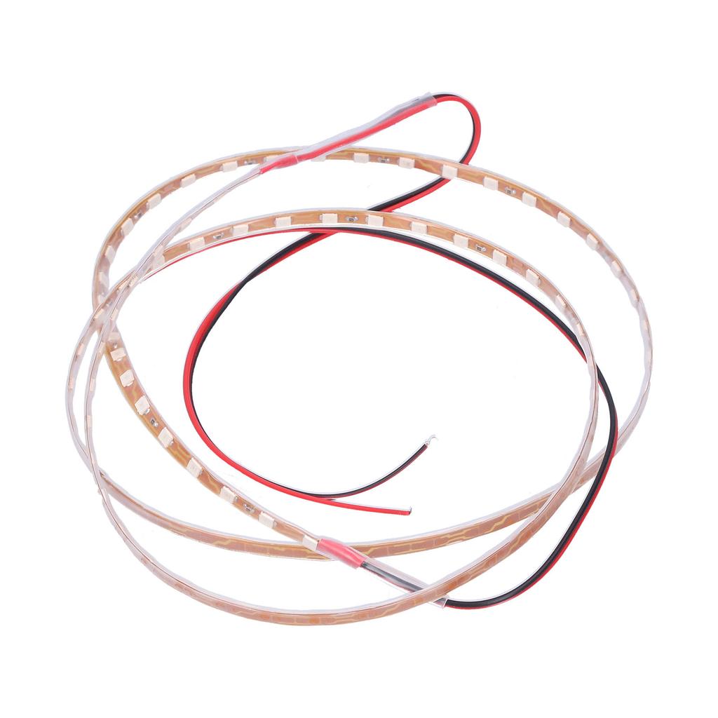 90cm LED Strip 90 Lamp Chips Decorative Ambient Lighting 12V Universal for Car MotorcycleRed Light