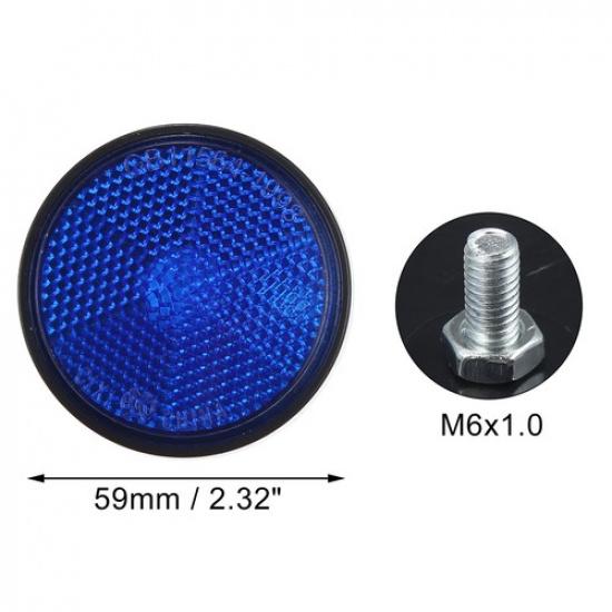 Round Shape Reflector for Motorcycle Garbage Cans Car Truck Universal Item of 2
