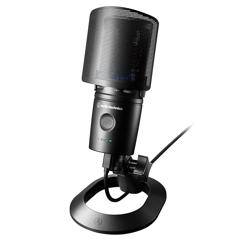 

audio technica AT2020USB-XP USB condenser microphone Equipped with NR (noise reduction) Equipped with AGC (Auto Gain Control) game gaming Live