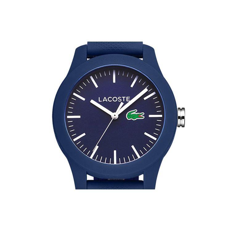Lacoste 12.12 Series Quartz Watch Resin Strap Blue Dial Womens Minimalist Fashion Waterproof Classic Blue Logo Women watches 2000955