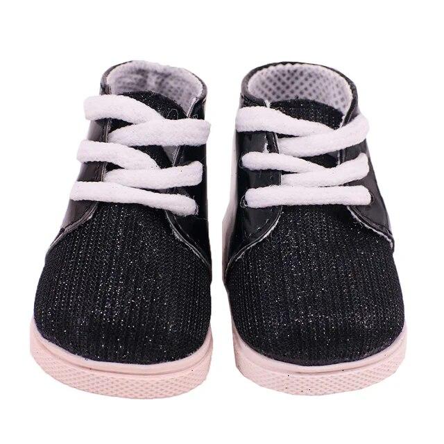 Doll Shoes Boots Handmade Plush Boots 7cm Shoes for 18 Inch American 43cm Baby Born Doll Accessories