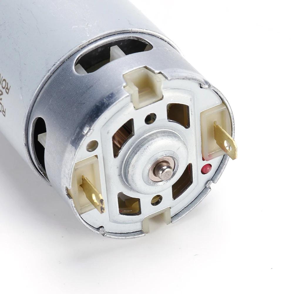21V 550 Motor Brushed Motor 14 Teeth Mini DC Motor 28000RPM for 4/6 Inch Cordless Lithium Chainsaw Children's Electric Car Motor