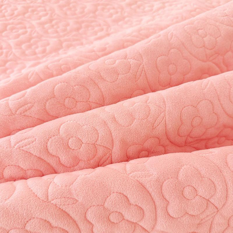 Baby Fleece Padded Bed Skirt Single Piece Winter Fleece Thickened Non-Slip Household Bed Cover Three-Piece Bedspread Universal In All Seasons