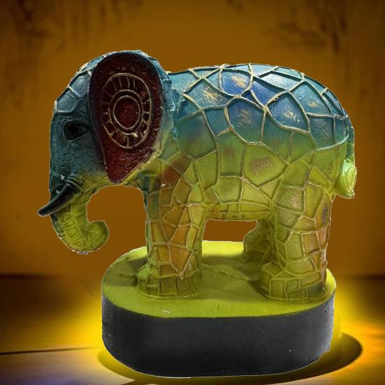 Bunt gebeiztes Harz-Tier-Nachtlicht, Katze, Pferd, Elefant, Delphin, Löwe, Hahn, Eule, Wolf, Form, Tischlampe, Heimdekoration