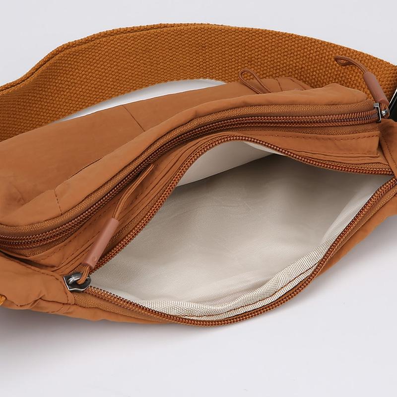 Women's Waterproof Nylon Convertible Waist Pack with Adjustable Strap Large Capacity Crossbody Chest Bag for Outdoor Activities