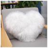 Nordic Australian Long Plush Faux Wool Cushion - Cute Girls' Bedside/Sofa Back Pillow Cover (Insert Not Included)