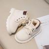Children's 2025 Martin Boots, Plus Velvet Warm Cotton, Non-Slip Little Yellow Boots for Baby, Toddler Boys & Girls