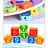 Simingyou 4 Modele Puzzle 1 Bucată Animal Desene Animate Jucărie Educativă Ceas Digital din Lemn pentru Copii