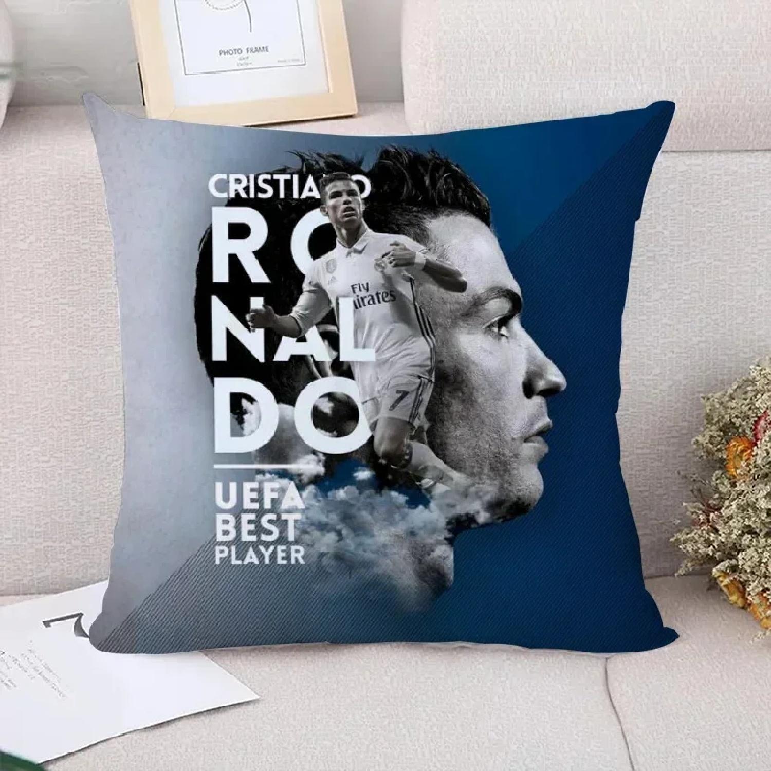 

Cristiano Ronaldo Fall Pillow Car Decoration Decorative Pillowcases for Pillows Cushions Home Decor SofaH,(2) 66x66cm