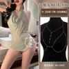 Sex Underwear Sexy Pure Desire Mesh Flirting Swinging Collar Belly Pocket Uniform Perspective Temptation Small Breasts Show Big