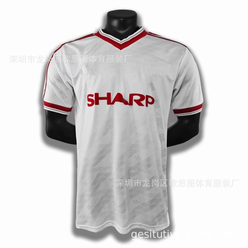 Retro Football Jersey Men Vintage Soccer Shirt Sports Training Top