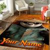 Custom 1Pc Kung Fu Map Flannel Personalized Rug Non Slip Floor Mat Soft Carpet for Living Bedroom Office Home Decor Gift
