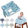Einkaufswagen-Sitzbezug, Hochstuhlbezug für Kinder, wasserdichtes Polyester, schmutzabweisendes Sicherheitskissen aus Polyester für Babys und Kleinkinder