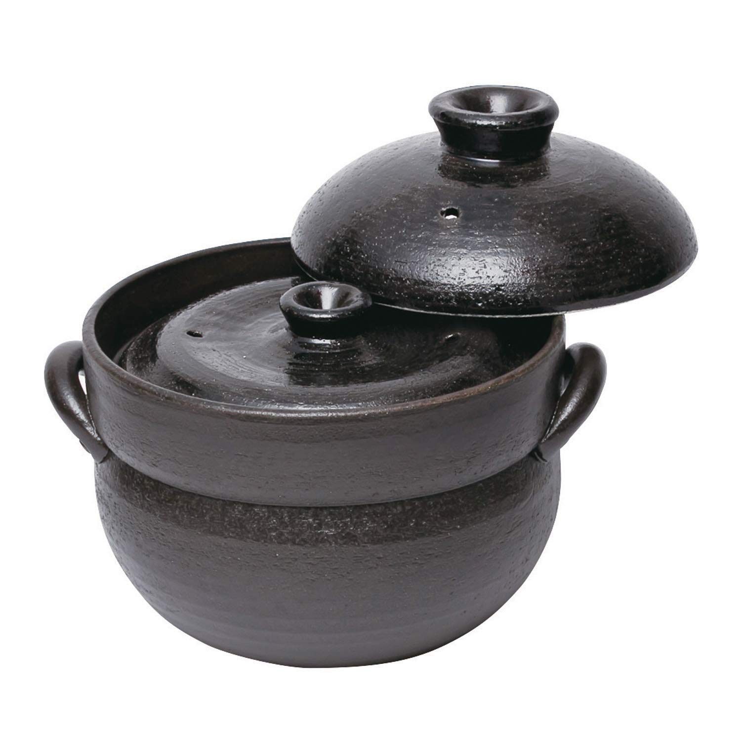 

Banko Ware 32-321 Rice Cooker with Inner Lid, 4 Cups, Black Glaze
