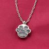 Waterproof Urn Necklaces Paw Print Ash Holder Necklace Wearable Urn Necklace  Fashion Accessories