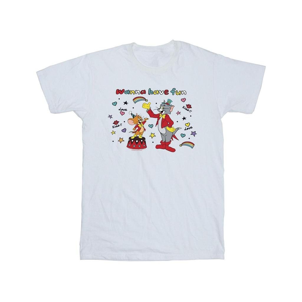 Tom And Jerry Mens Wanna Have Fun T-Shirt