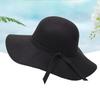 Cappello Fedora in Feltro di Lana per Donna Taglia Adulto 57 cm Cappello Classico alla Moda per Performance Teatrali con Dettaglio Fiocco Decorativo