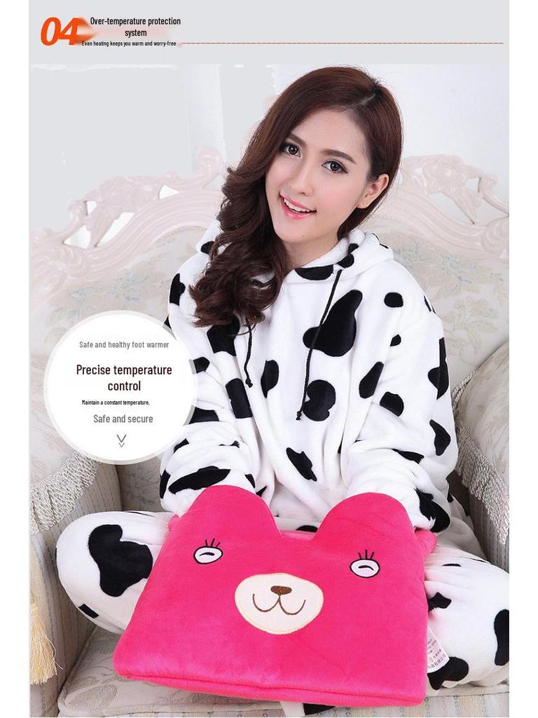 Elektrický ohřívač nohou a vyhřívaný sedák - Kompaktní vyhřívací podložka a horký obklad pro ženy