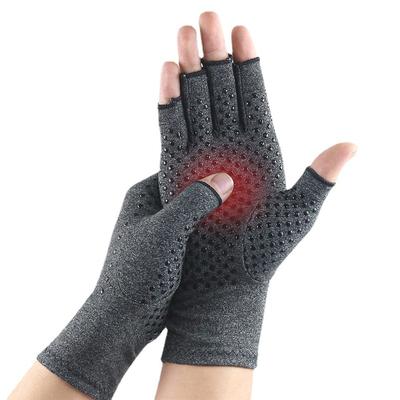 2Pc Compression Gloves Fingerless Gloves