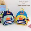 Excavator Kids' Anti-Lost School Backpack for Boys, Suitable for Kindergarten, Outings, Travel, and More