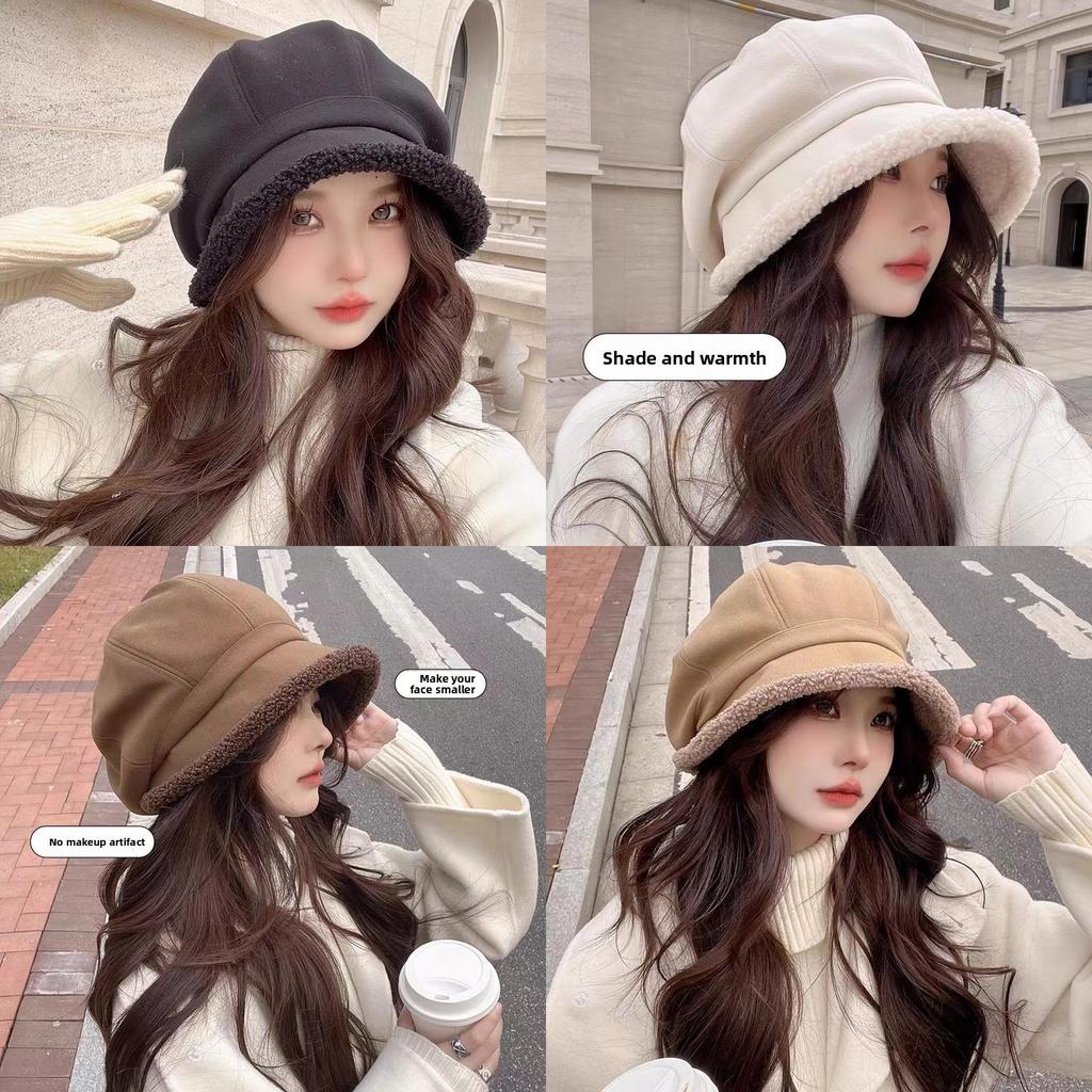 Vintage Fisherman Hat With Fleece Lining For Winter Casual Warmth