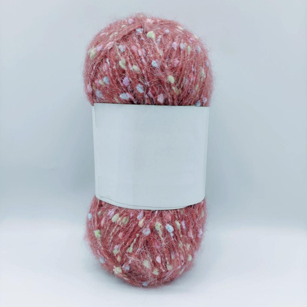 100g/zestaw Kolorowa przędza moherowa w kropki do robienia na drutach ręcznych DIY Szaliki Czapki Torby Odzież Lalki Polarowe kulki Miękka puszysta nić