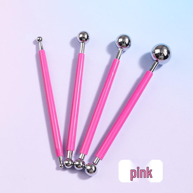 4-Piece Clay Sculpting Tool Set: Dual-Ended Sticks for Fondant and Pottery Shaping